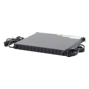 HOFFMAN NPATS11001 – PDU de Transferencia Automática / 10 Salidas 5-15R / 15 Amp / 120 Vca / 1UR Horizontal 19 in / Monitoreable IP / ATS Redundante
