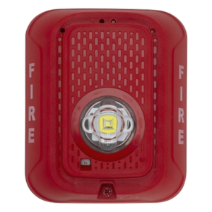 SYSTEM SENSOR SRLED – Lámpara Estroboscópica LED / Candela Seleccionable hasta 185 cd / 24 Vcd / Montaje en Pared / Sin Sirena / UL Fire