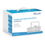 HiLook by HIKVISION HL-1080-MC8 – Kit TurboHD / DVR 8 Canales / 1080p / H.265+ / 4 Cámaras Bala 2 MP / Lente 2.8 mm / Cables 18 m (59.1 ft)