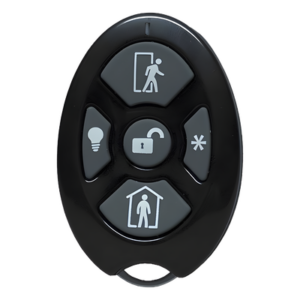 M2M SERVICES RE6005 – Control Remoto de Seguridad / 5 Botones Configurables / Transmisión 433.92 MHz / Encriptación AES 128-bit / Automatización Domótica / Indicador de Batería Baja