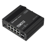 TELTONIKA TSW212 – Switch Industrial Administrable L2 / 8 Puertos GE + 2 SFP / Profinet / Ethernet/IP / -40°C a 75°C / IP30