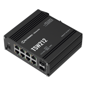 TELTONIKA TSW212 – Switch Industrial Administrable L2 / 8 Puertos GE + 2 SFP / Profinet / Ethernet/IP / -40°C a 75°C / IP30