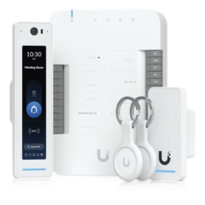 UBIQUITI UA-G2-SK-PRO – Kit de Control de Acceso IP / 1 Puerta / 2 Lectores NFC / Pantalla Táctil / Audio Bidireccional / Cámara Integrada / PoE