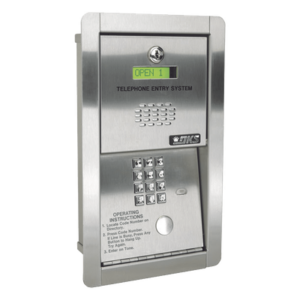 DKS DOORKING 1802-089 – Audioportero telefónico / 600 números / Control 2 puertas / Empotrable / Marcación 16 dígitos / Línea digital o analógica / 16 VAC / 250 mA