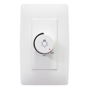 JWJ JTL-C7329 – Dimmer Rotativo / 300 W / 127 V CA / Instalación en Muro / Blanco