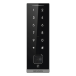 HIKVISION DS-K1105EMKB-QR – Teclado Esclavo de Control de Acceso / Lector Dual MIFARE 13.56 MHz y PROX EM 125 KHz / Bluetooth y Códigos QR / PIN Táctil / RS-485 Wiegand OSDP / Rango Térmico -40°C a 65°C