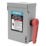 SIEMENS GNF221A – Interruptor de Seguridad / 240Vca / 2 Polos / 30A / NEMA 1 / Sin Portafusibles / 10k-100k AIC