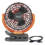 KLEIN TOOLS PJSFM1 – Ventilador Portátil Recargable / 2 Velocidades / Autonomía 5-9 Horas / Montaje 360° / USB-C / Pinza e Imán