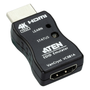 ATEN VC081A – Emulador EDID HDMI / 4K UHD 3840x2160@60Hz 4:4:4 / Almacenamiento EDID / Interruptor de Aprendizaje / Diseño Compacto