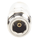 RF INDUSTRIES,LTD RFT-1234 – Adaptador RF Coaxial / TNC Macho a N Hembra / Montaje en Línea / Frecuencia 11 GHz / Bronce Niquelado / Contacto Oro / Aislante Teflón