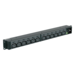PANDUIT P12B46M – PDU Básico para Rack / 13 Contactos IEC C13 / 20 A / 220 Vca / Instalación Horizontal 1U / Cable 3 m (9.8 ft)