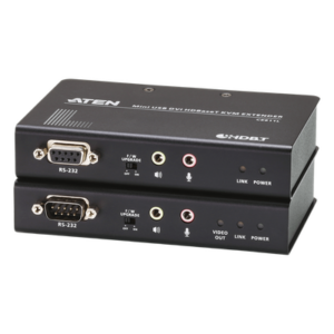 ATEN CE611 – Extensor KVM / HDBaseT / DVI / USB 2.0 / RS-232 / 1920x1200 / 100m (328 pies)