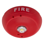 SYSTEM SENSOR SCR-LED – Lámpara Estroboscópica LED / Montaje en Techo / Candela Seleccionable 15-177 cd / Sin Bocina / Sincronización System Sensor Sync / Compatible SpectrAlert