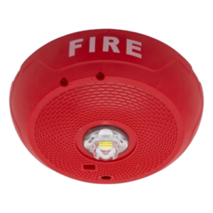 SYSTEM SENSOR SCR-LED – Lámpara Estroboscópica LED / Montaje en Techo / Candela Seleccionable 15-177 cd / Sin Bocina / Sincronización System Sensor Sync / Compatible SpectrAlert