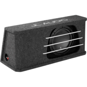 JL AUDIO 10-03234-00 – Subwoofer para Coche con Caja / W3v3 10" / 500 W RMS / Impedancia Nominal 2 Ω / Amplificador Recomendado 150-500 W / Cono de Polipropileno Relleno de Minerales / Carcasa con Puertos de Ranura Acoplada a la Cámara / Rejillas con Barras de