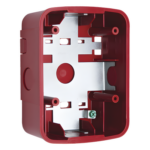 SYSTEM SENSOR SBB-SPR-L – Caja de Montaje en Pared y Techo / Para Bocina y Bocina con Estrobo / Color Rojo / Compatible Serie L