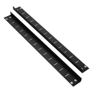 PANDUIT PZWMC12RR – Rieles posteriores / 12 UR / Carga 250 lbs (113.4 kg) / Profundidad 25' (635 mm) o 30' (762 mm) / Color negro