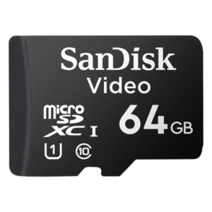 SANDISK SDSDQAS4064GBP – Memoria microSD / 64GB / Alta Resistencia / Videovigilancia / Clase 10 / -25°C a 85°C / 32 TBW