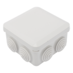 PRECISION PST-0808-ER – Caja de Derivación Estanca / 7 Glándulas de Goma / IP55 / 89 x 89 x 50 mm / -40 a 120°C / Protección EMI