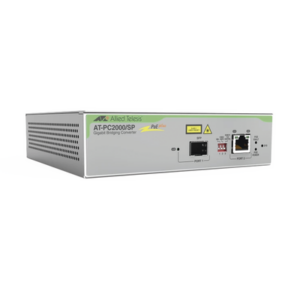 ALLIED TELESIS AT-PC2000/SP-960 – Convertidor de Medios PoE+ / Gigabit / Puerto SFP / 30 W / VLAN 802.1q / Jumbo Frames 10K