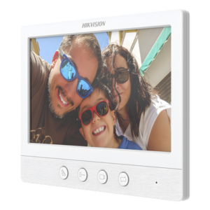 HIKVISION DS-KH2230T – Monitor Adicional para Videoportero / Pantalla 7 Pulgadas / Resolución 1024x600 / Botones Mecánicos / Instalación 4 Hilos 100 m (328 ft)