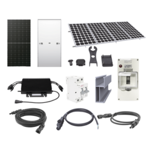 LONGI KITHMS2K575 – Kit Solar Interconexión / 2.2 kW Pico / 220 VCA / Microinversor 2 kW / 4 Módulos 575 W / Gabinete IP66 / Riel 4.4 m (14.4 ft)