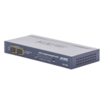 PLANET GSD-1002M – Switch Administrable / 8 Puertos Gigabit / 2 Puertos SFP / 20 Gbps Switching / Alimentación Dual PoE + DC / IPv6/IPv4 / CloudNMS