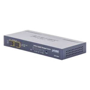PLANET GSD-1002M – Switch Administrable / 8 Puertos Gigabit / 2 Puertos SFP / 20 Gbps Switching / Alimentación Dual PoE + DC / IPv6/IPv4 / CloudNMS