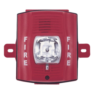 SYSTEM SENSOR P2RH-K – Sirena Estrobo Para Exterior De Dos Hilos Color Rojo Montaje Pared