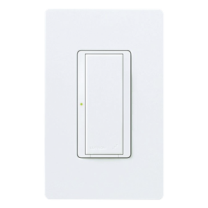 LUTRON ELECTRONICS MRF2S8SDVWH – Interruptor Inalámbrico Maestro / 8 A / 120-277 V / Sin Neutro / Ventiladores 1/10 HP / Multipunto 9 Companion / Hub Vive