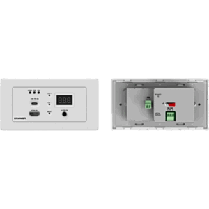 KRAMER WP-SW2-EN7 – Codificador AVoIP Wall Plate | 4K60 4:2:0 HDR10 | Red 1G | Entradas HDMI y USB-C | PoE | Control Web y API | Puerta de enlace RS232 y CEC