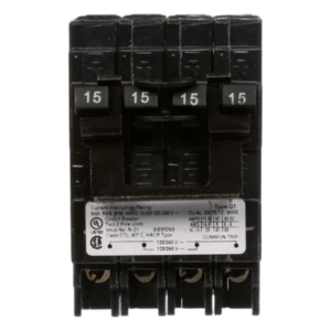 SIEMENS Q23030CT – Interruptor Automático TRIPLEX / 2 Polos Simples 1 Polo Doble / 30-30 A / 120/240 VCA / 10 kA / Enchufable