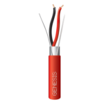 GENESIS 4406-1104 – Cable para Alarmas de Incendio / 2x16 AWG / Blindado / Riser FPLR / 305 m (1000.7 ft) / PVC Rojo