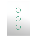 SMARTHOME BY EPCOM MHS513 – Interruptor Táctil Z-Wave Plus / 3 Circuitos / Alimentación Universal AC 85-260V / Frecuencias Multi-Región / Protección Sobrecorriente