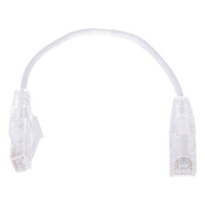 LINKEDPRO BY EPCOM LP-UT6-020-WH28 – Cable de Parcheo Slim UTP Cat6 / 20 cm (0.66 ft) / 28 AWG / Blanco / RJ45
