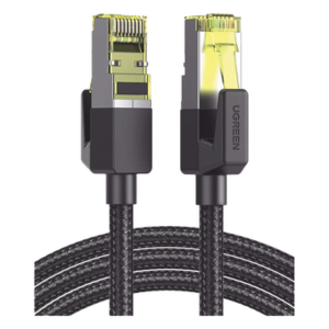 UGREEN 80421 – Cable Ethernet / Cat7 / F/FTP / 10 Gbps / 600 MHz / 1 m (3.28 ft) / Malla Nylon