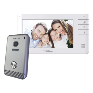 KOCOM KCVS701EBC/KCS81MU – Kit de Videoportero / Monitor 7" Color / 2 Frentes de Calle / 4 Monitores Simultáneos / 0.1 Lux