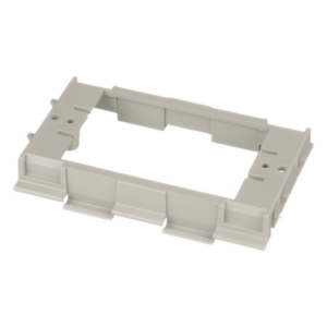 PANDUIT T70DB-X – Soporte para Faceplates en Canaleta / Diseño de Dos Caras / PVC Rígido / UL94 V-0 / 69.6 x 15.24 x 110.7 mm / TIA/EIA y NEC Artículo 388