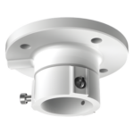 HIKVISION DS-1663ZJ – Montaje de Techo para Domo PTZ / Aleación de Aluminio / Diámetro 116.5 mm / Peso 380 g / Color Blanco