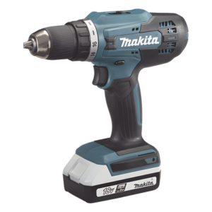 MAKITA DF488D004 – Taladro Inalámbrico / Motor Sin Escobillas / 18V / 1,700 RPM / 40 N.m / Broquero 1/2" (13mm) / 2 Baterías 1.5Ah / Cargador / 221mm (8.7")
