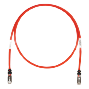 PANDUIT STP6X5RD – Patch Cord Cat6A / Blindado S/FTP / 1.52 m (5 ft) / 500 MHz / 26 AWG / PoE++ 2500 Ciclos / LS0H / Color Rojo