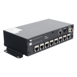 HIKVISION AE-MS8400(RJ45/8) – Switch PoE Móvil / 8 Puertos PoE 100 Mbps / 1 Puerto Uplink 1 Gbps / 90 W Total / 9-36 V DC / -20°C a +60°C