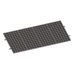 EPCOM POWERLINE VEKTORMINIKIT1X4 – Kit de Minirieles para Panel Solar / Arreglo 1×4 / Aluminio Anodizado / Módulos 35 mm / Instalación en Lámina