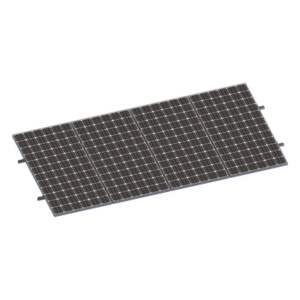 EPCOM POWERLINE VEKTORMINIKIT1X4 – Kit de Minirieles para Panel Solar / Arreglo 1×4 / Aluminio Anodizado / Módulos 35 mm / Instalación en Lámina