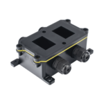 ACCESSPRO AP-BOXWB2-4T – Caja de Montaje Superficial / 2 Espacios para Interruptores / IP65 / 4 Puertos PG9 / ABS/PA66 Retardante a la Flama / 104 x 119 x 40 mm