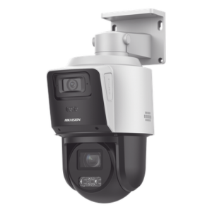 HIKVISION DS-2SE3C404MWG-E/14 – Cámara PTZ IP TandemVu / 4 Megapixel / Zoom Óptico 4X / Dual Light IR 40 m (131.2 ft) + Luz Blanca 30 m (98.4 ft) / WDR 120 dB / AcuSense / Audio Bidireccional / IP66 / PoE+