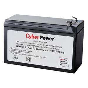 CYBERPOWER RB1280 – Batería de Reemplazo / 12V / 8Ah / 15 x 9.8 x 6.5 cm / 5.9 x 3.9 x 2.6 in / Sellada de Plomo