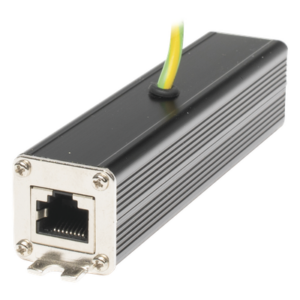 Siklu AX-SRG-10G – Protector contra sobretensiones / 10Gbps / PoE++ 90W / 10kA / RJ45 blindado / Carril DIN