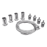 JWJ TENSORES-X – Kit de Tensores para Montaje Suspendido / Compatible JPP-40X y JLPP-40L / 40W / 4200 lm / 595 x 595 mm / 6500K