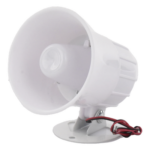 SFIRE SF-520A – Sirena Cableada / 110 dB / 15 W / 12 VCC / Diseño Compacto 110 × 100 × 113 mm
